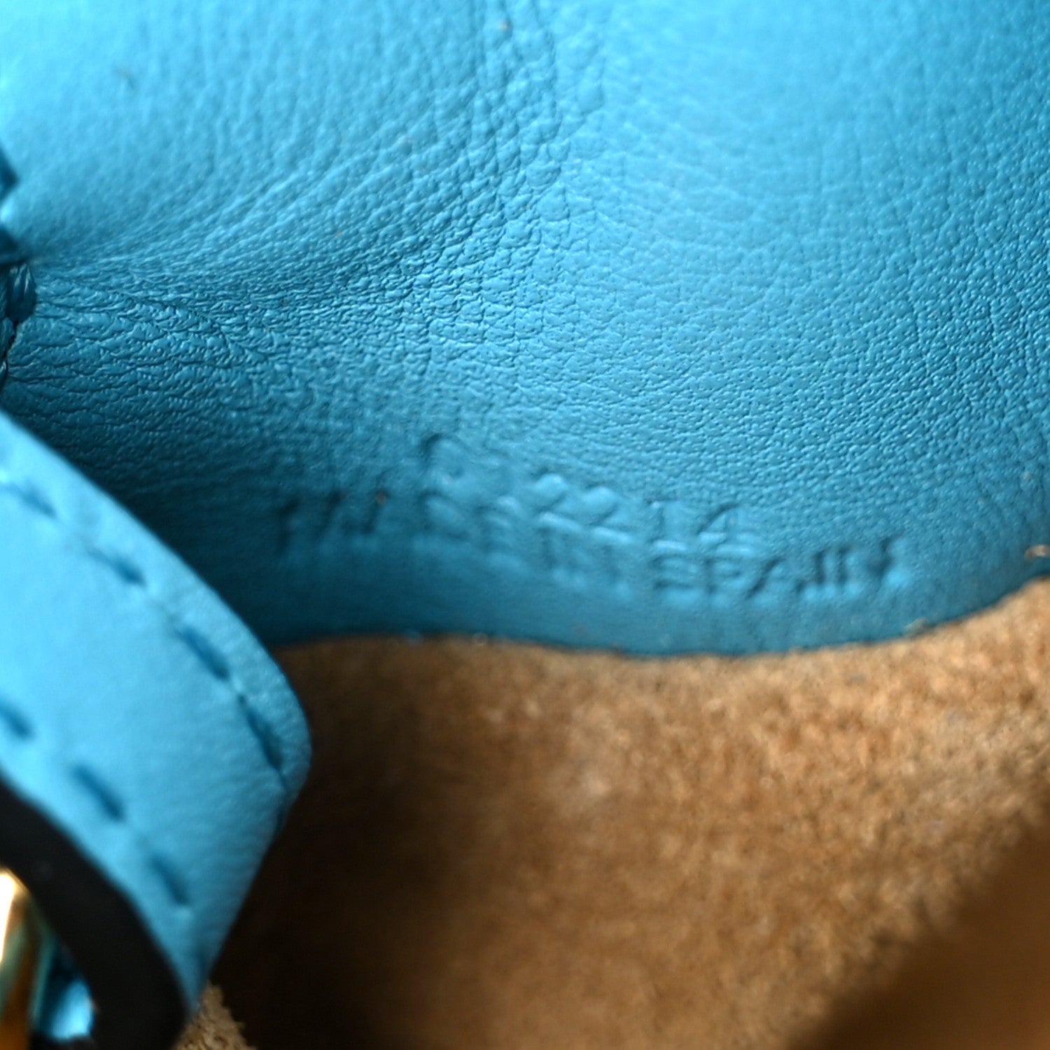 Nappa Flamenco Mini Knot Bag Turquoise