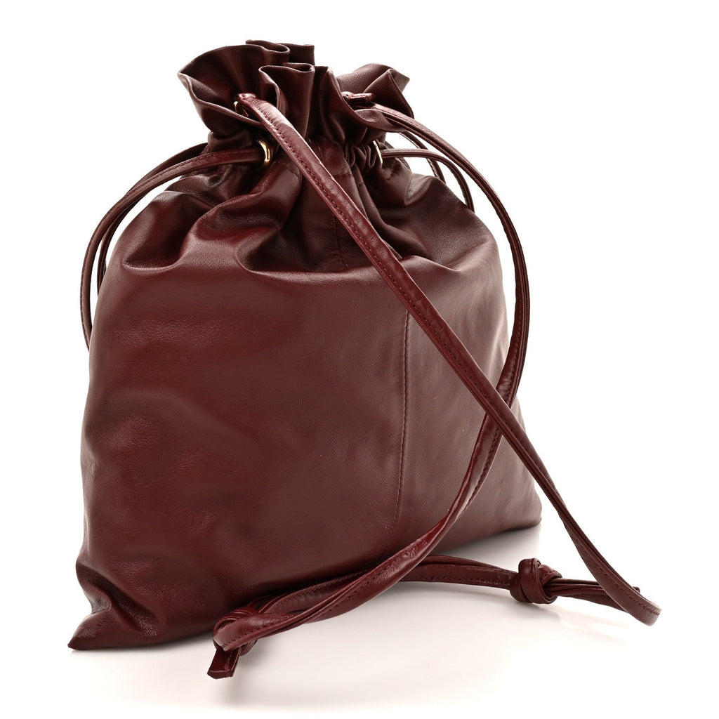 Lambskin Small Crystal Pouch Syrah
