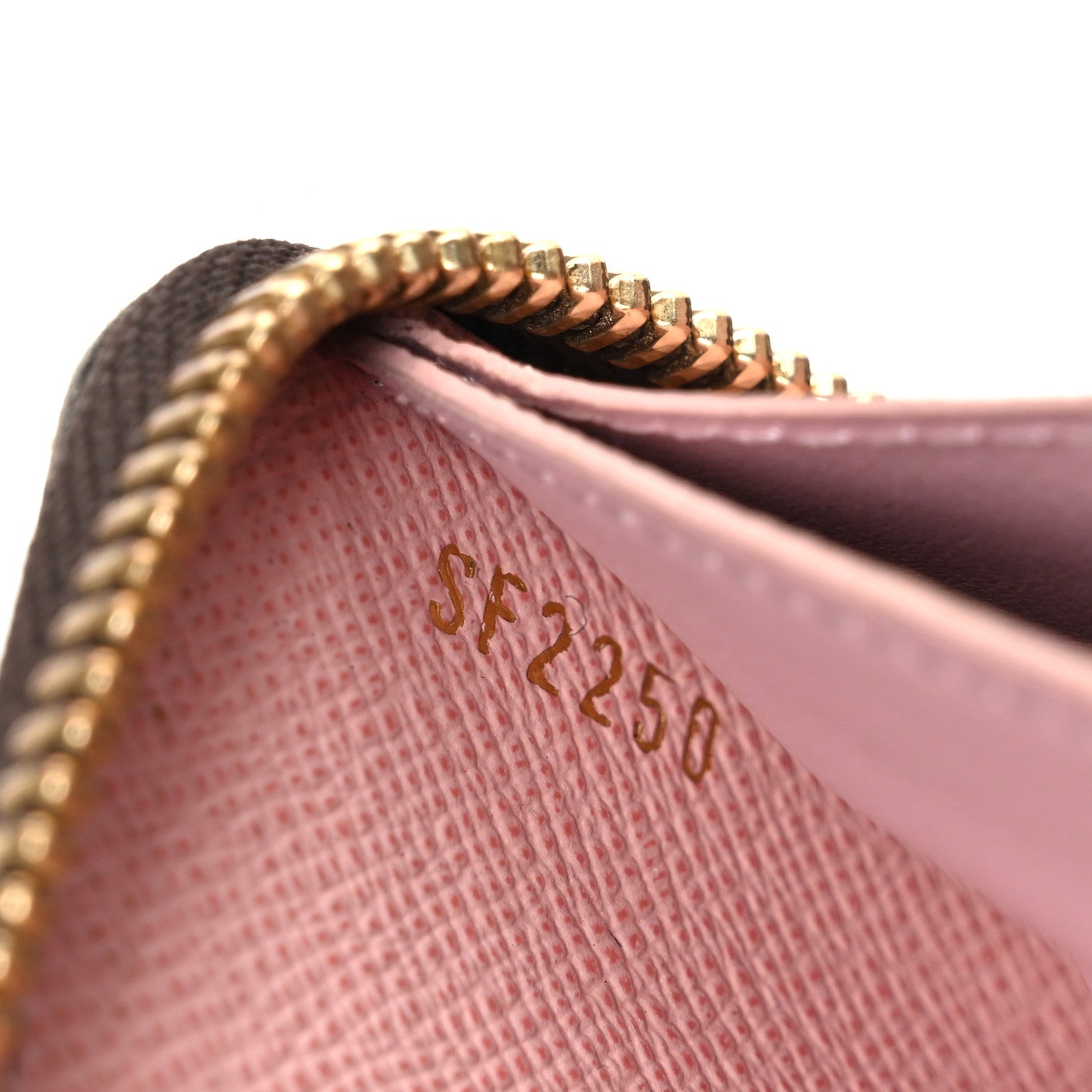 Damier Ebene Clemence Wallet Rose Ballerine