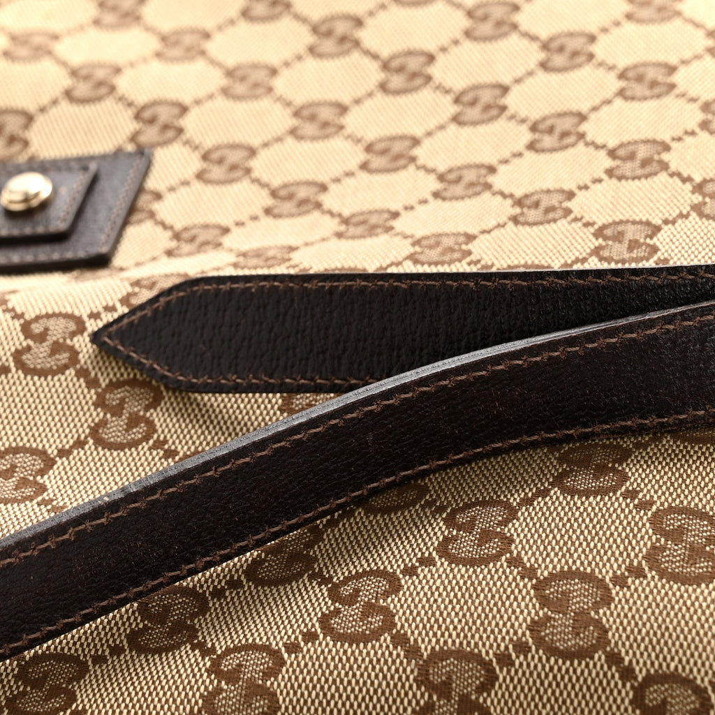 Monogram Abbey Messenger Bag Dark Brown