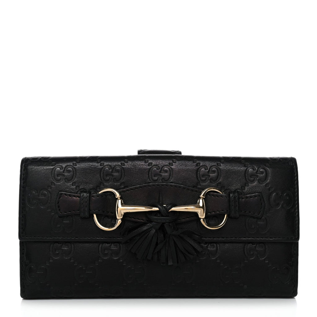 Guccissima Emily Continental Wallet Black
