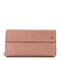 Dollar Calfskin Interlocking G Continental Wallet Soft Pink