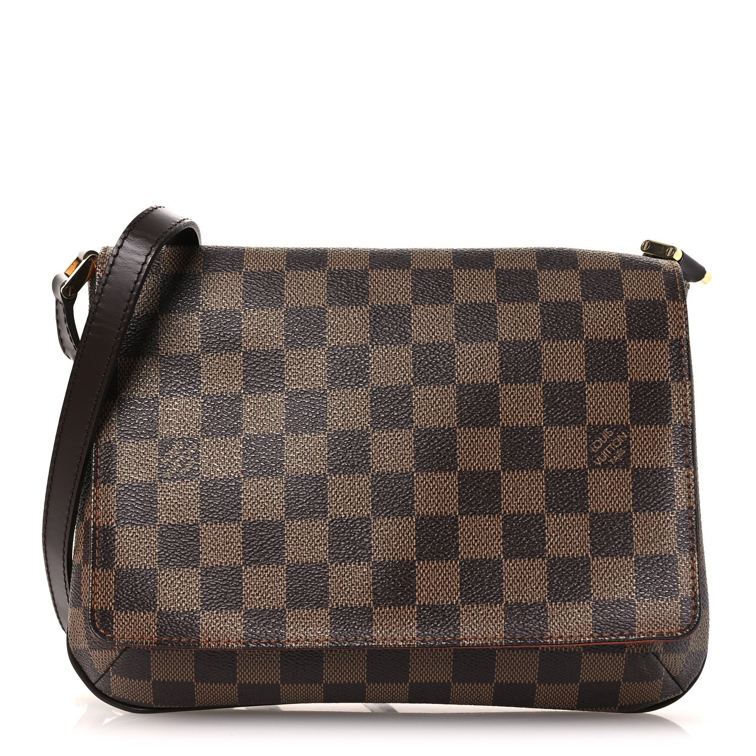 Damier Ebene Musette Tango Long Strap