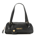 Lambskin Tag Bowling Bag Black