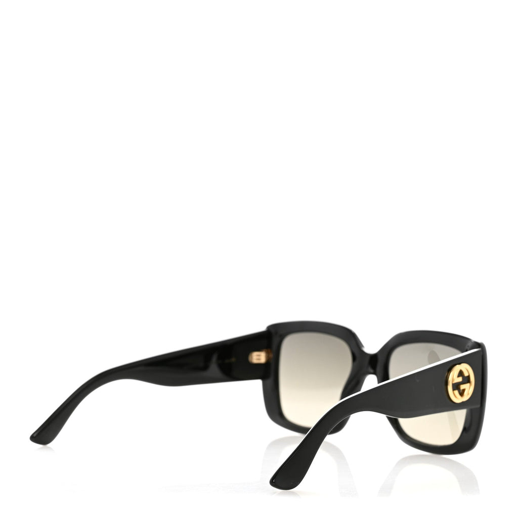 Acetate Square Frame Sunglasses GG0141S Black
