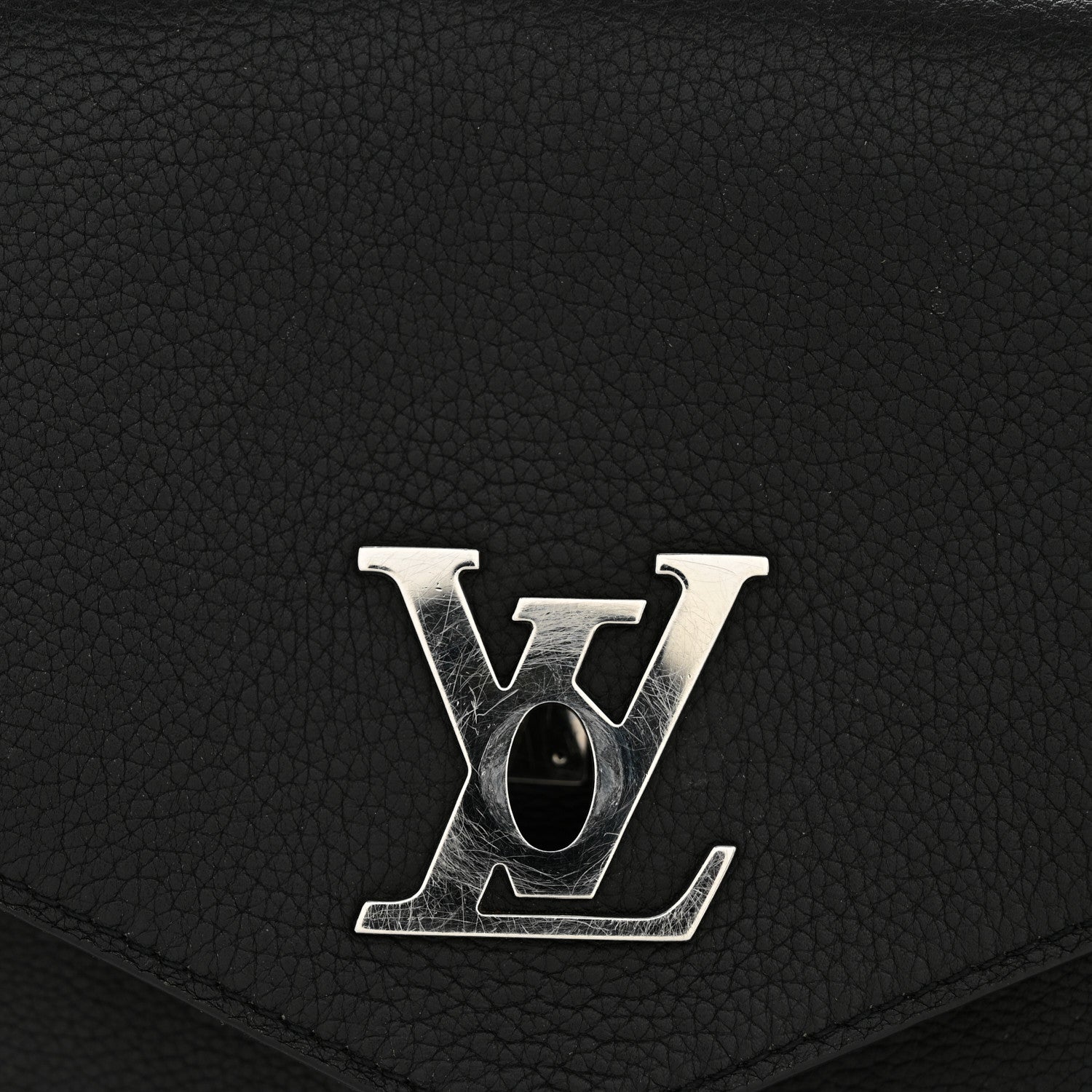 Soft Calfskin My Lockme Chain Bag BB Black