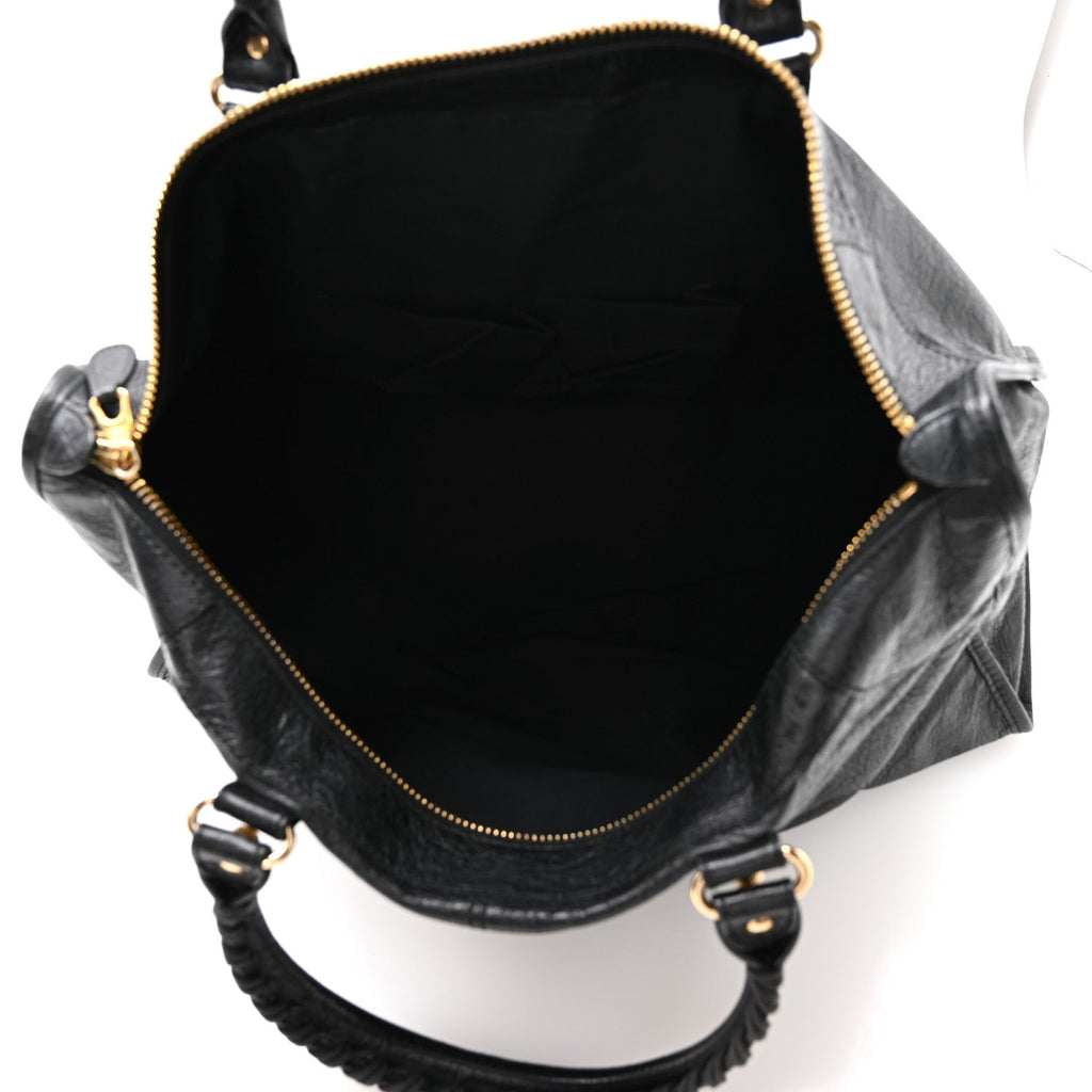 Agneau Giant 12 Gold Hardware Work Black