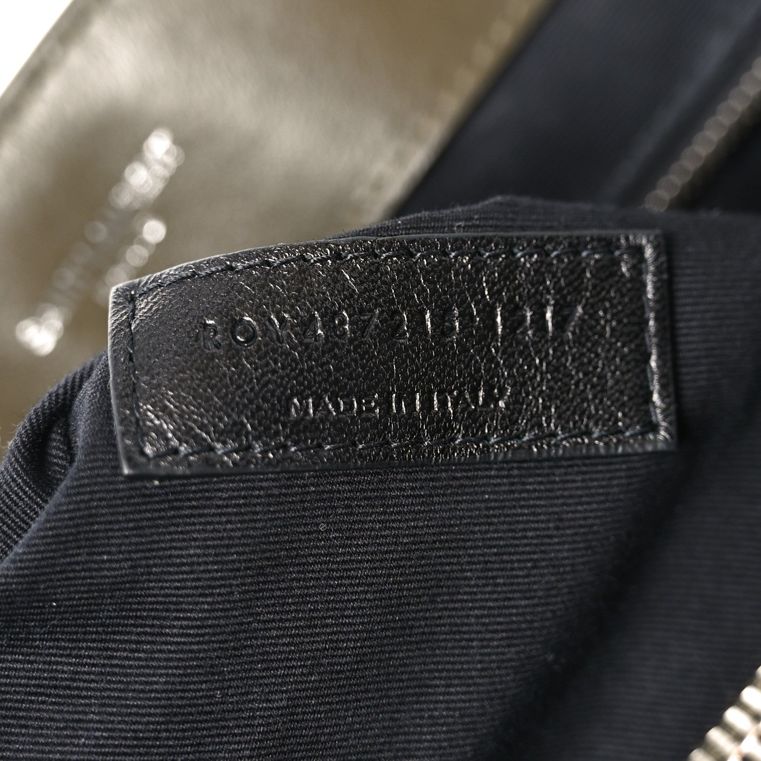 Calfskin Y Quilted Monogram Large Loulou Chain Satchel Kaki Fonce