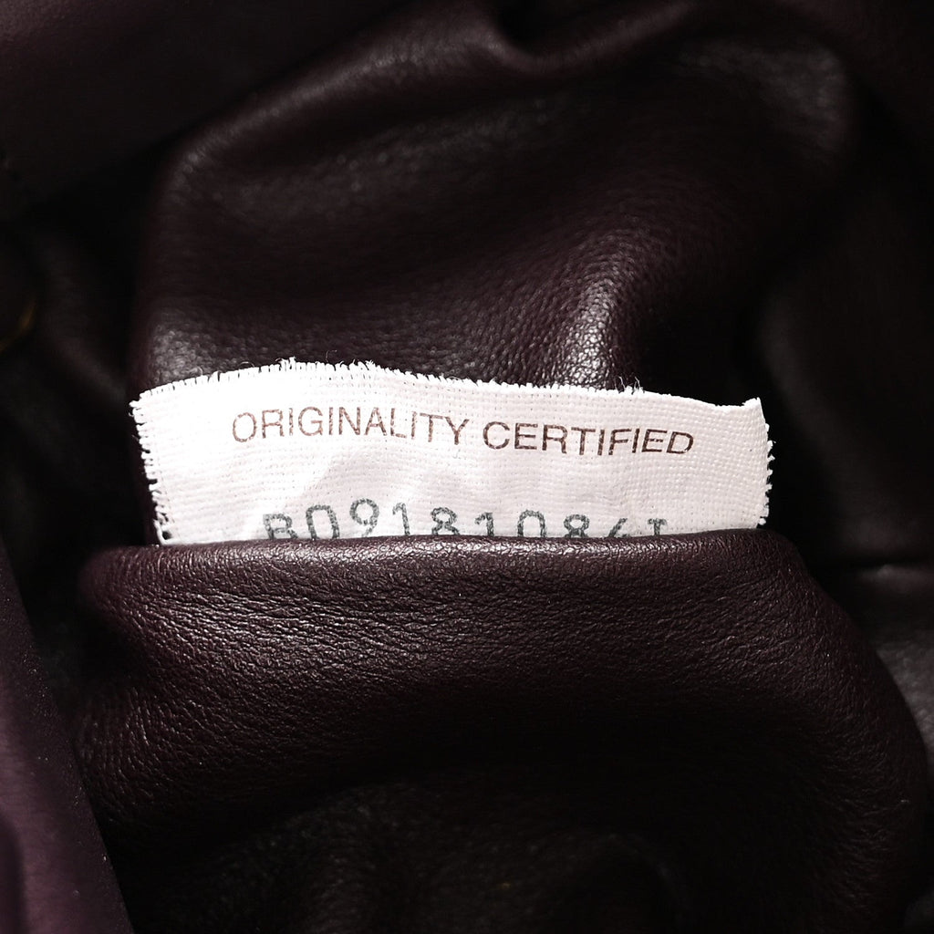 Calfskin The Pouch Chain Grape