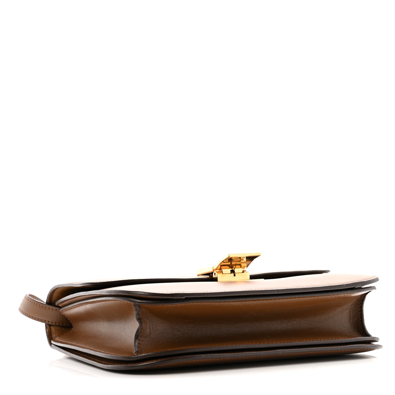 Box Calfskin Medium Classic Box Flap Bag Camel