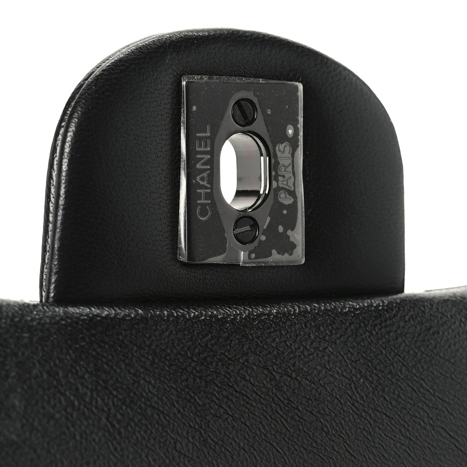 Lambskin Quilted Mini Top Handle Rectangular Flap So Black