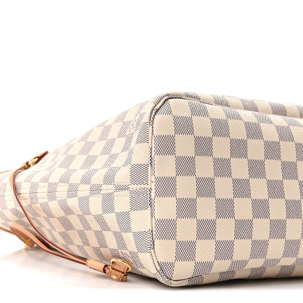 Damier Azur Neo Neverfull MM Rose Ballerine