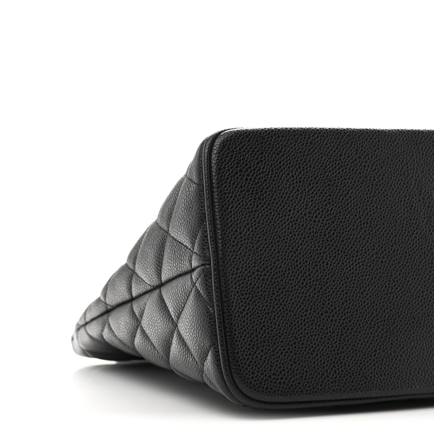 Caviar Quilted Medallion Tote Black