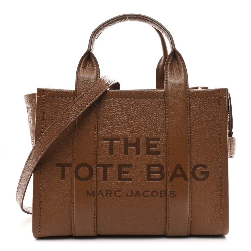 Grained Calfskin Small The Tote Bag Argan Oil