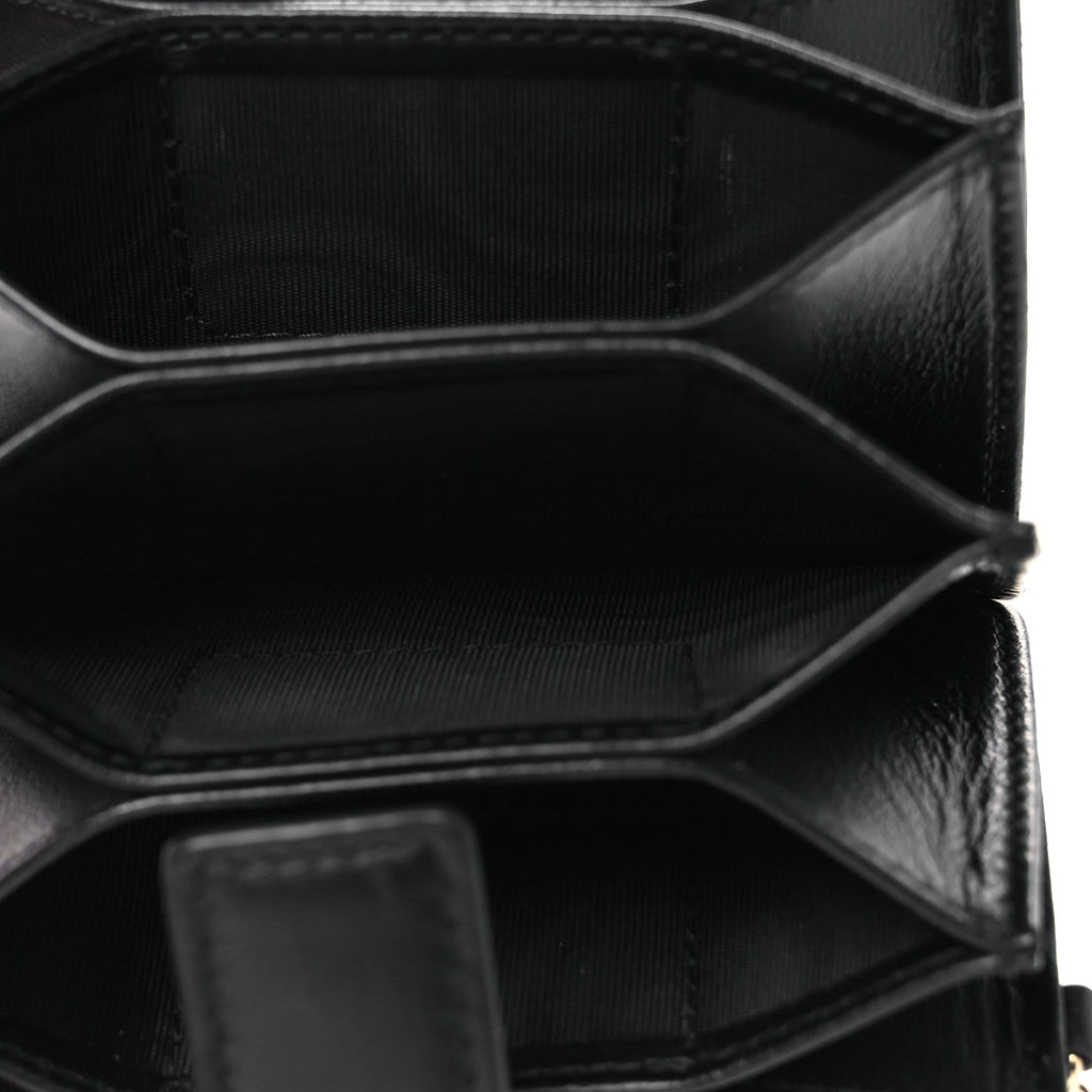 Lambskin Cannage Lady Dior Jasmine 5-Gusset  Holder Black