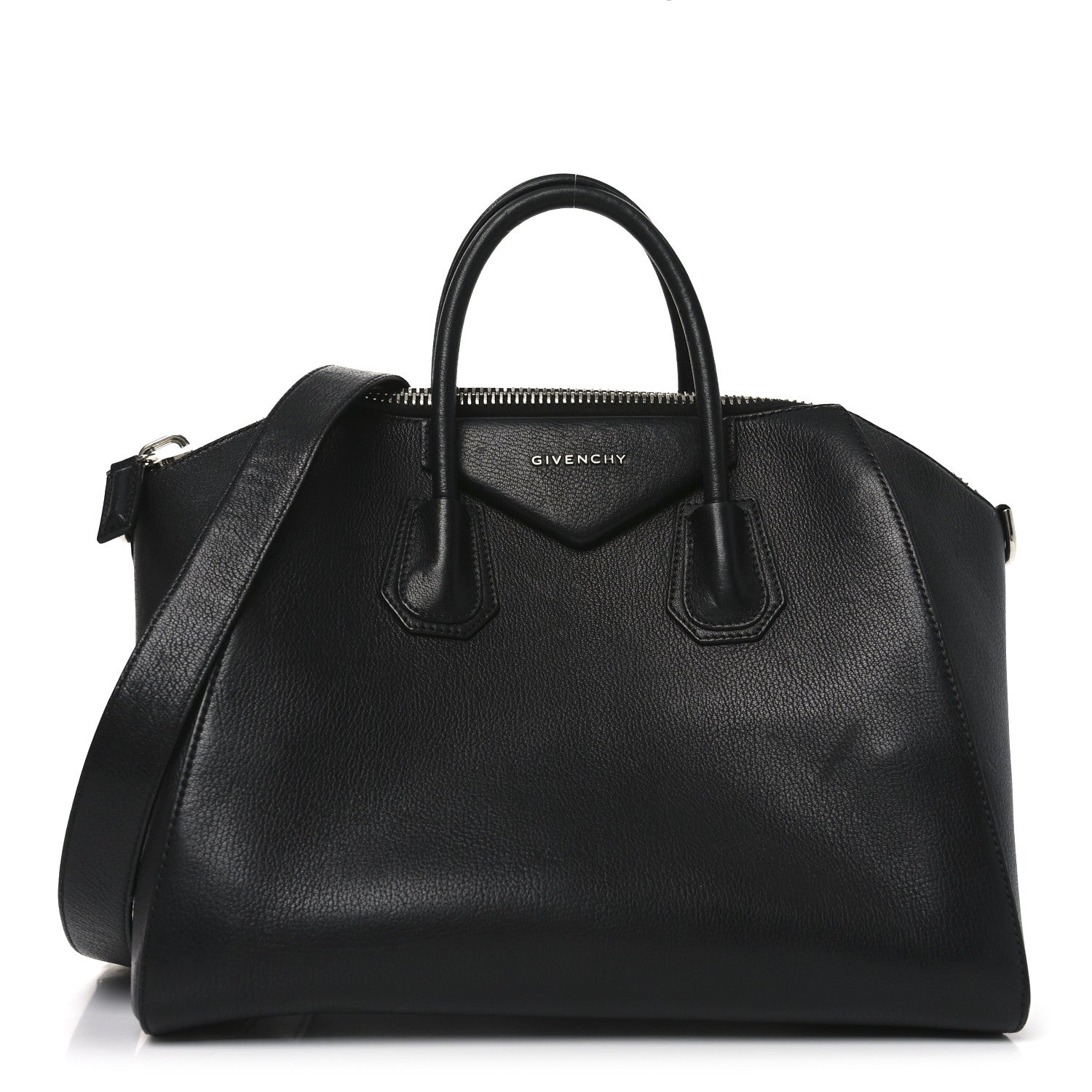 Sugar Goatskin Medium Antigona Black