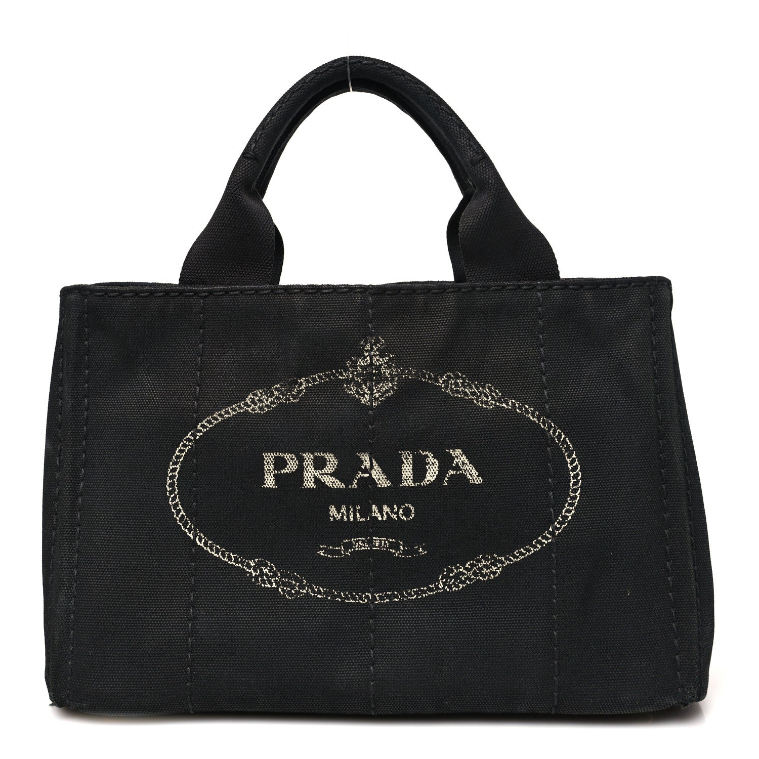 Denim Canapa Logo Tote Black