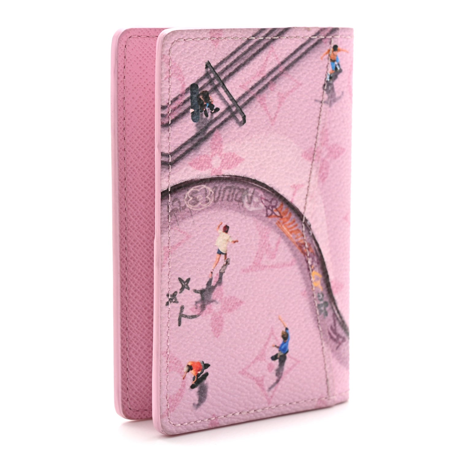 Monogram Sports Pocket Organizer Skateboard Pink