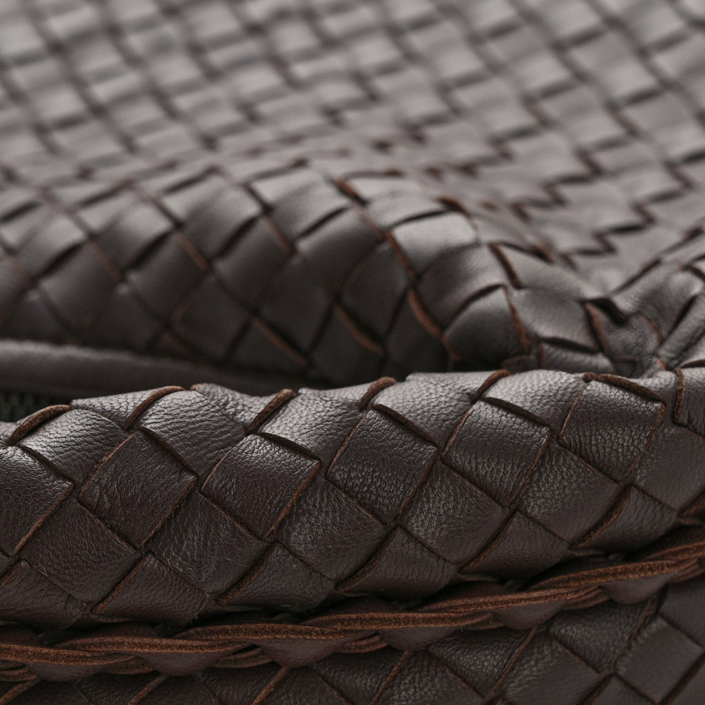 Nappa Intrecciato Medium Veneta Hobo Ebano
