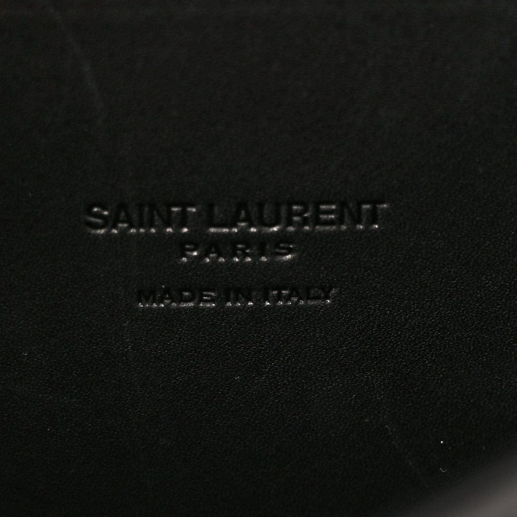 Smooth Calfskin Monogram Medium Kaia Satchel Black