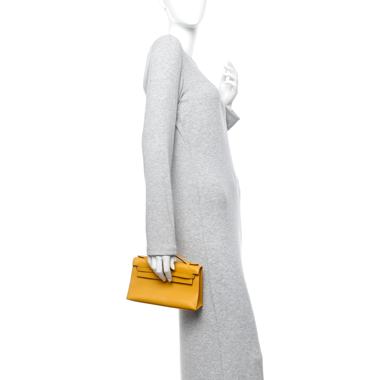 Swift Kelly Pochette Clutch Jaune Ambre