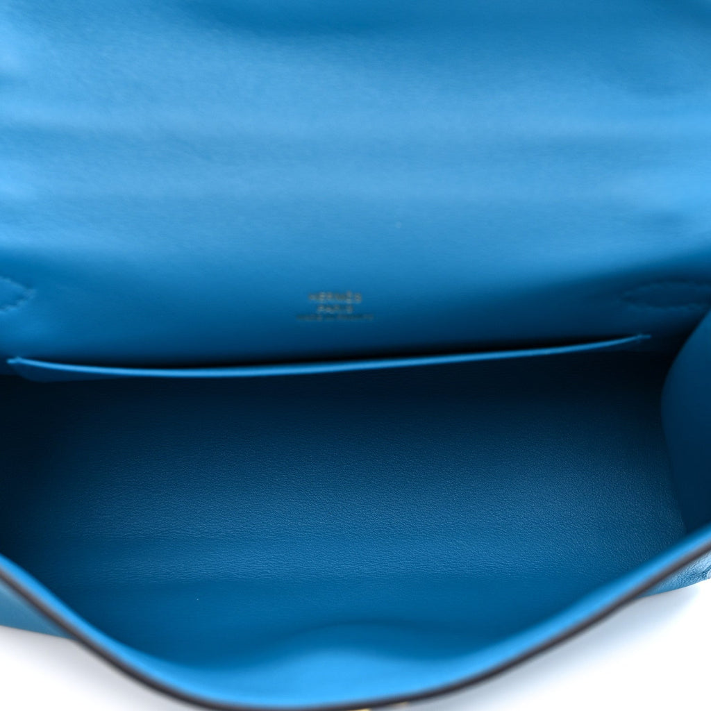 Swift Kelly Pochette Clutch Bleu Frida