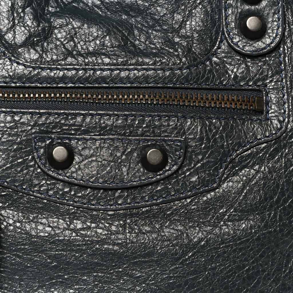 Agneau Classic Hardware Bowling Bag Anthracite
