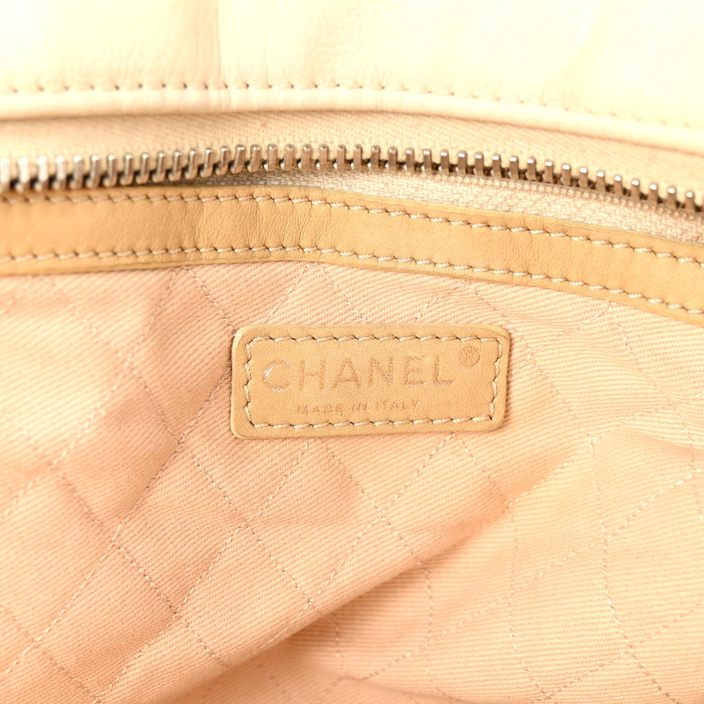 Calfskin Small CC Bowler White