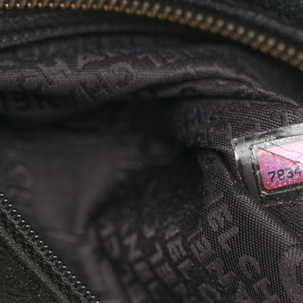 Jersey Square Quilted Bowler Black