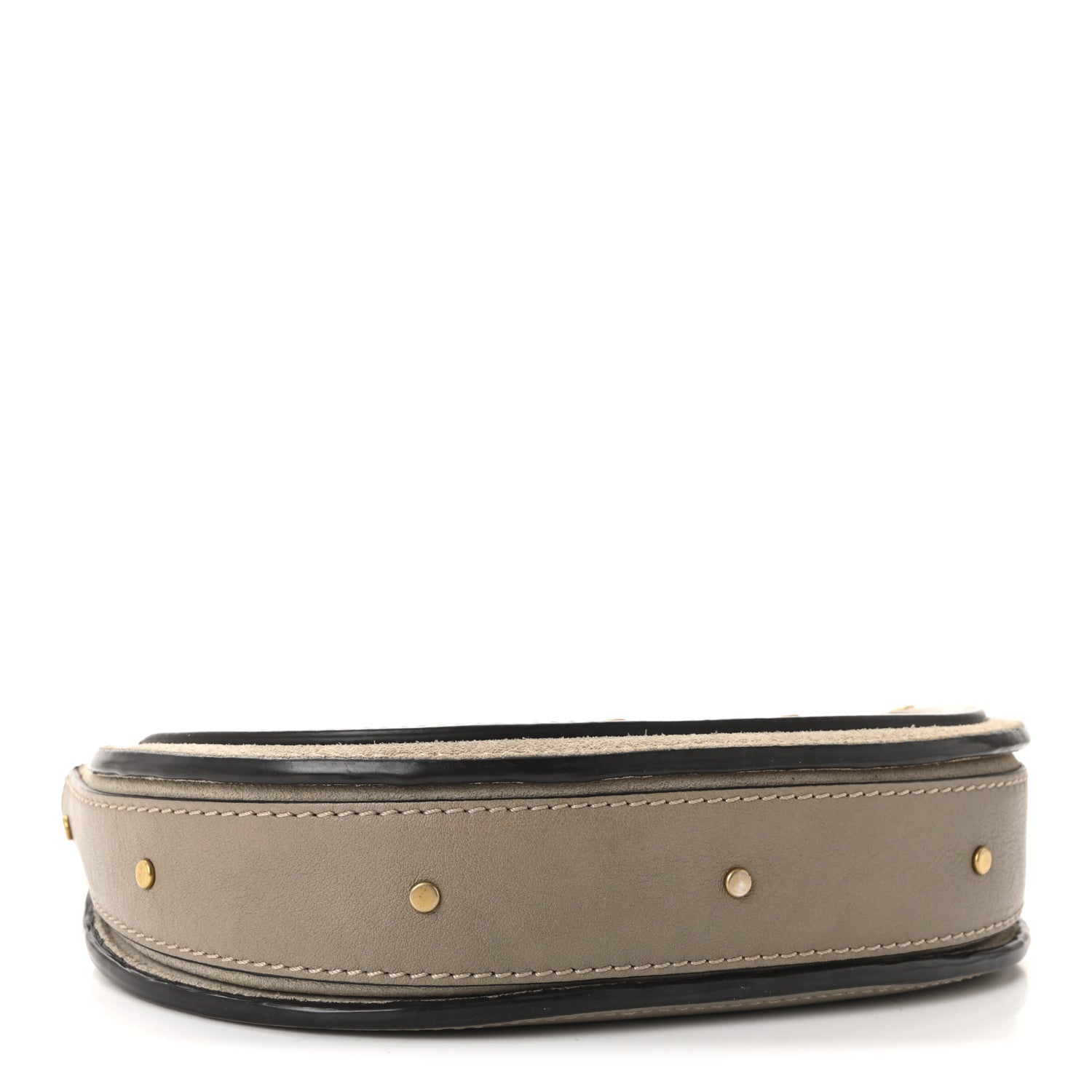 Calfskin Suede Mini Pixie Signature Belt Bag Motty Grey