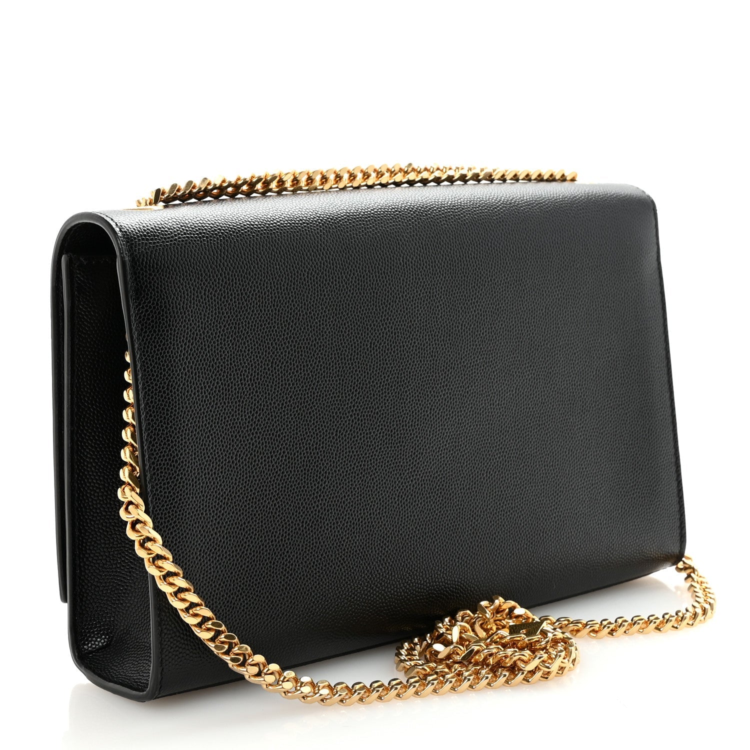 Grain De Poudre Medium Classic Monogram Kate Satchel Black