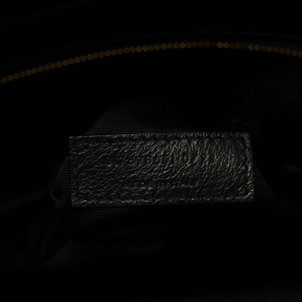 Lambskin Quilted Maxi Icare Shopping Tote Black