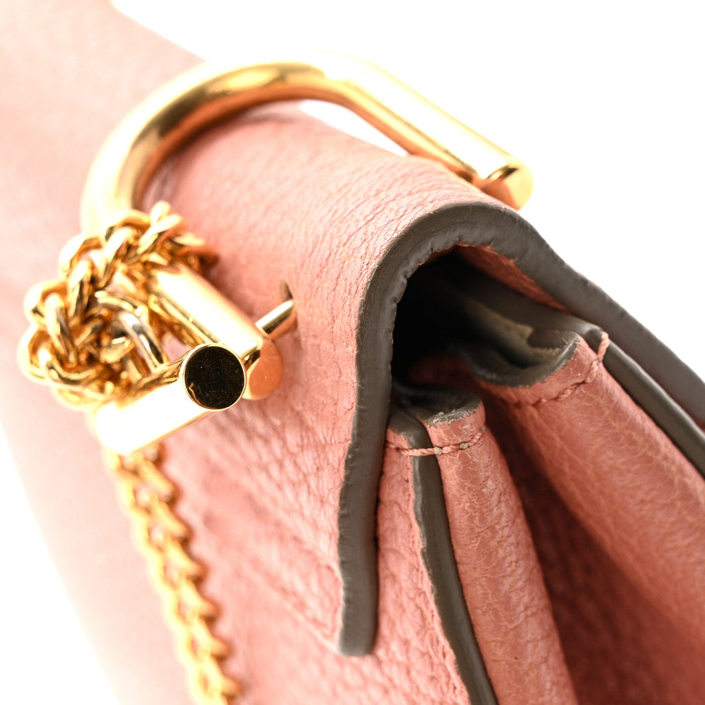 Grained Lambskin Nano Drew Shoulder Bag Misty Rose