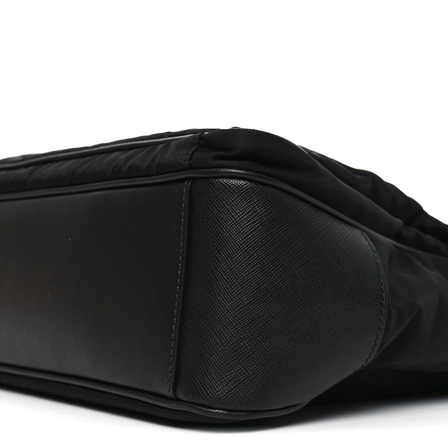 Tessuto Nylon Saffiano Tote Black