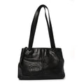 Lambskin CC Stitched Tote Black