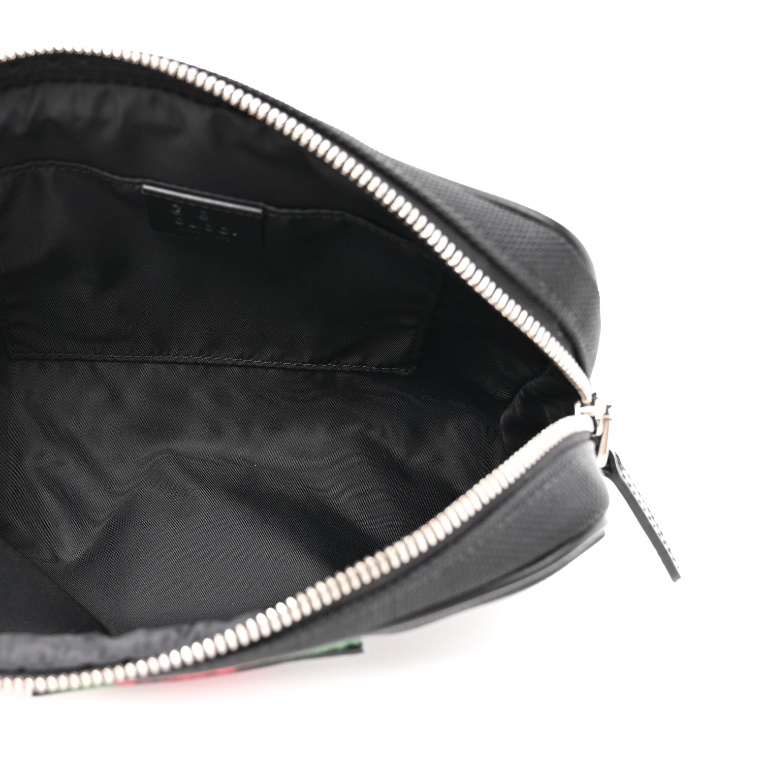 Canvas Web Slim Belt Bag Black