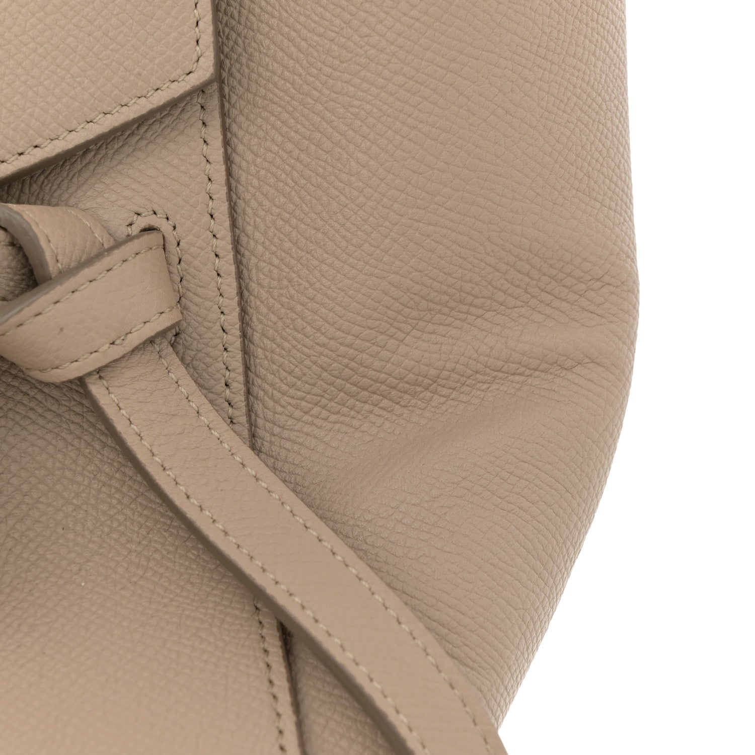 Grained Calfskin Mini Belt Bag Light Taupe