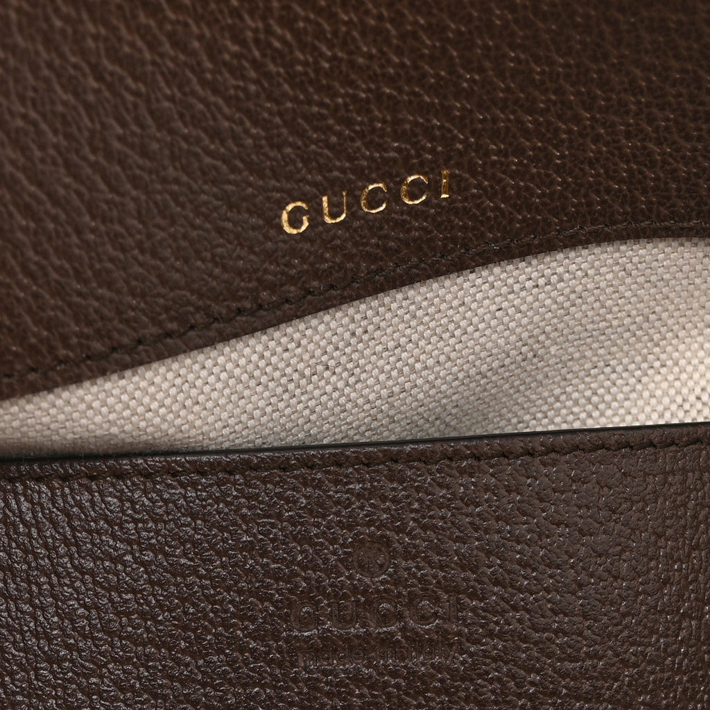 Monogram Jumbo GG Textured Dollar Calfskin Web Mini Horsebit 1955 Shoulder Bag Camel Ebony New Acero