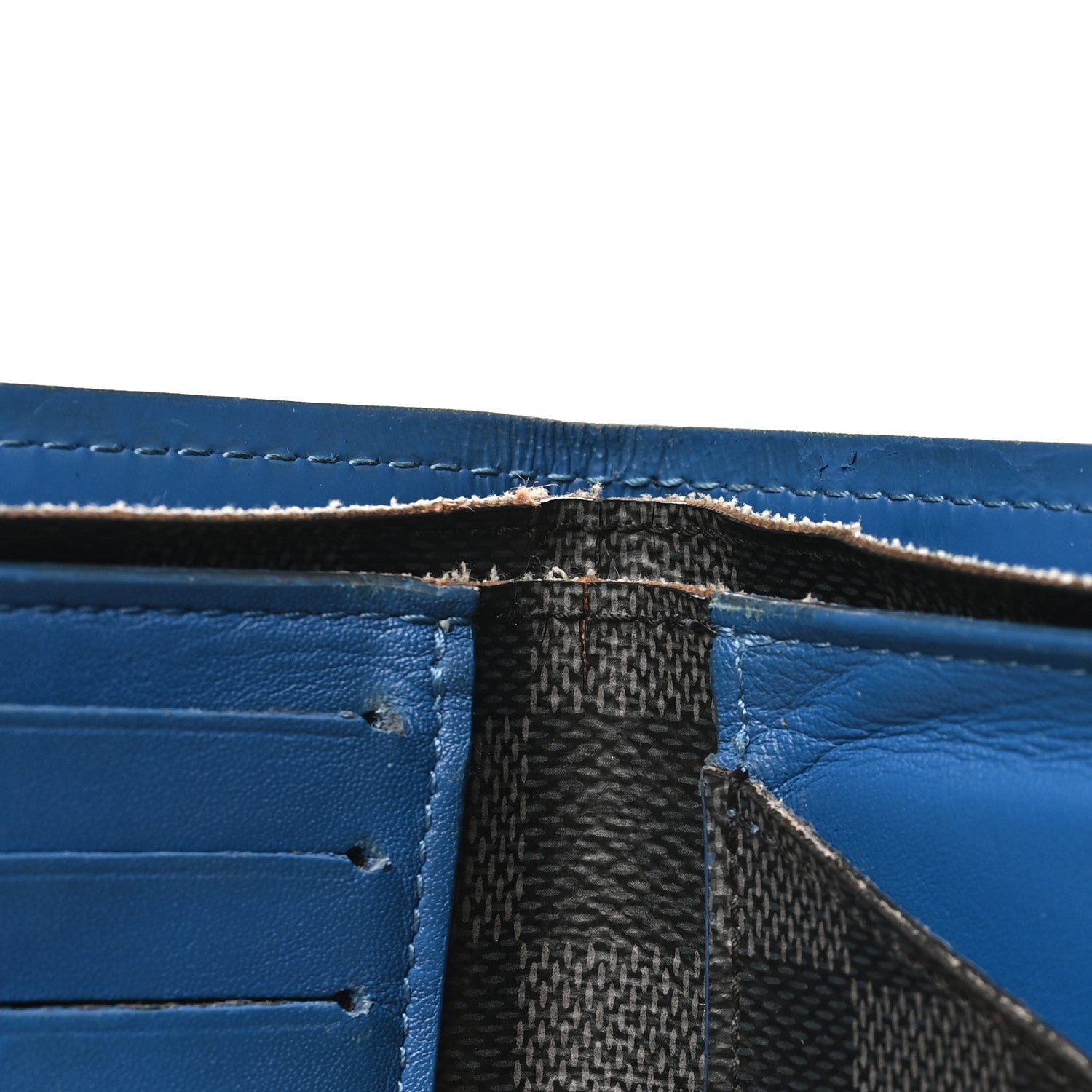 Damier Cobalt Multiple Wallet Neon