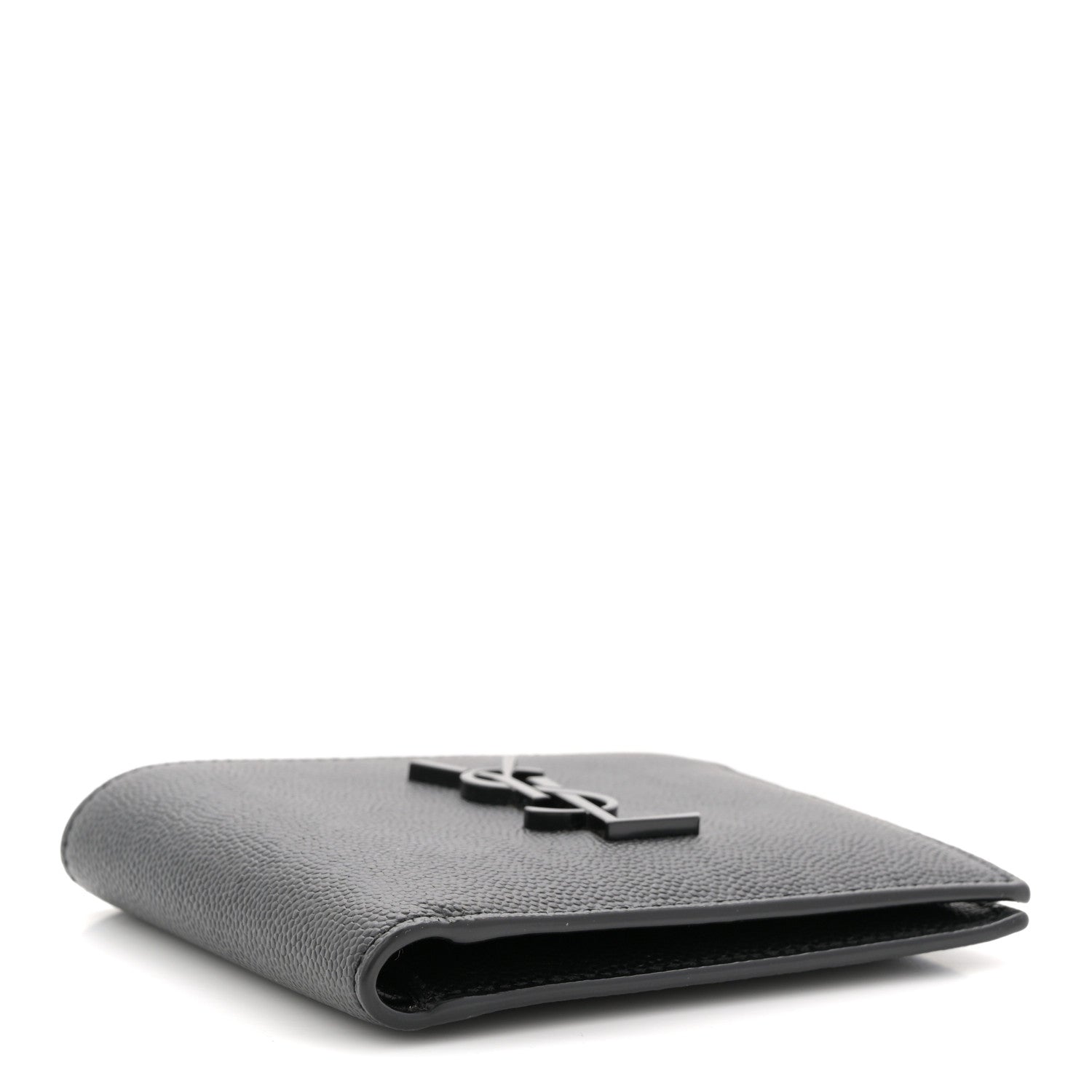 Grain De Poudre Monogram Monochrome Bifold Wallet Black