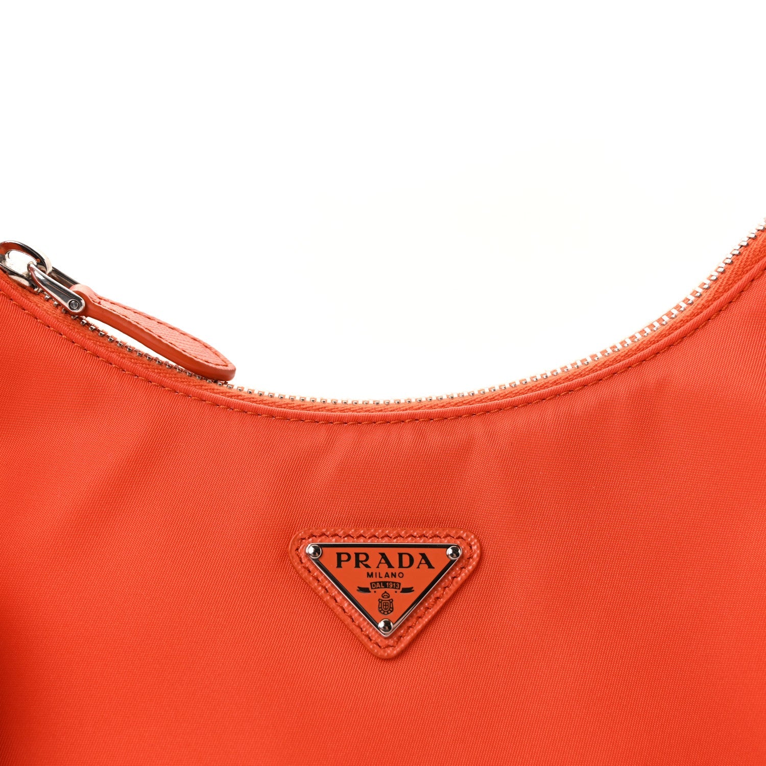 Re-Nylon Saffiano Mini Re-Edition 2005 Bag Arancio