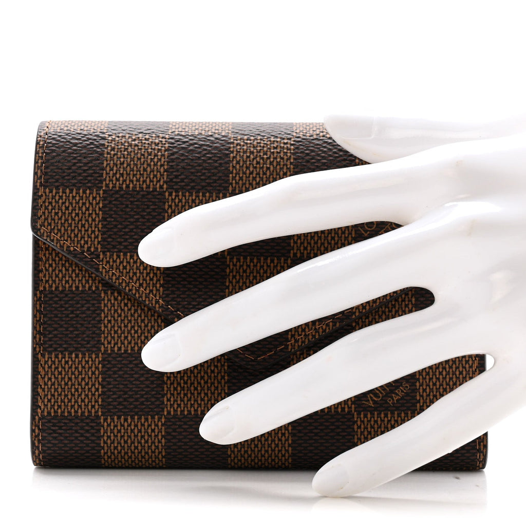 Damier Ebene Victorine Wallet Red