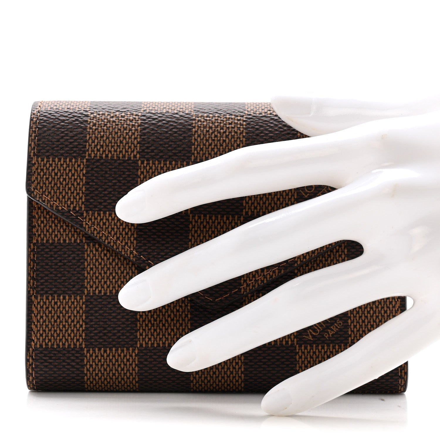 Damier Ebene Victorine Wallet Red