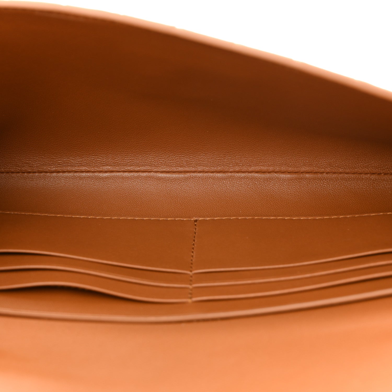 Suede Intrecciato Long Andiamo Top Handle Clutch Amber