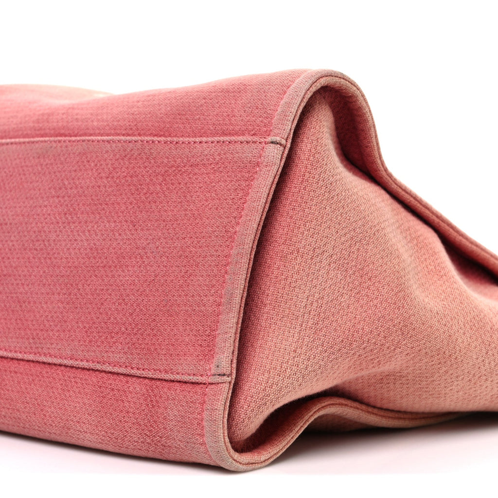 Canvas Large Deauville Tote Red