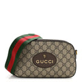 GG Supreme Monogram Web Neo Vintage Shoulder Bag Beige New Acero Crop