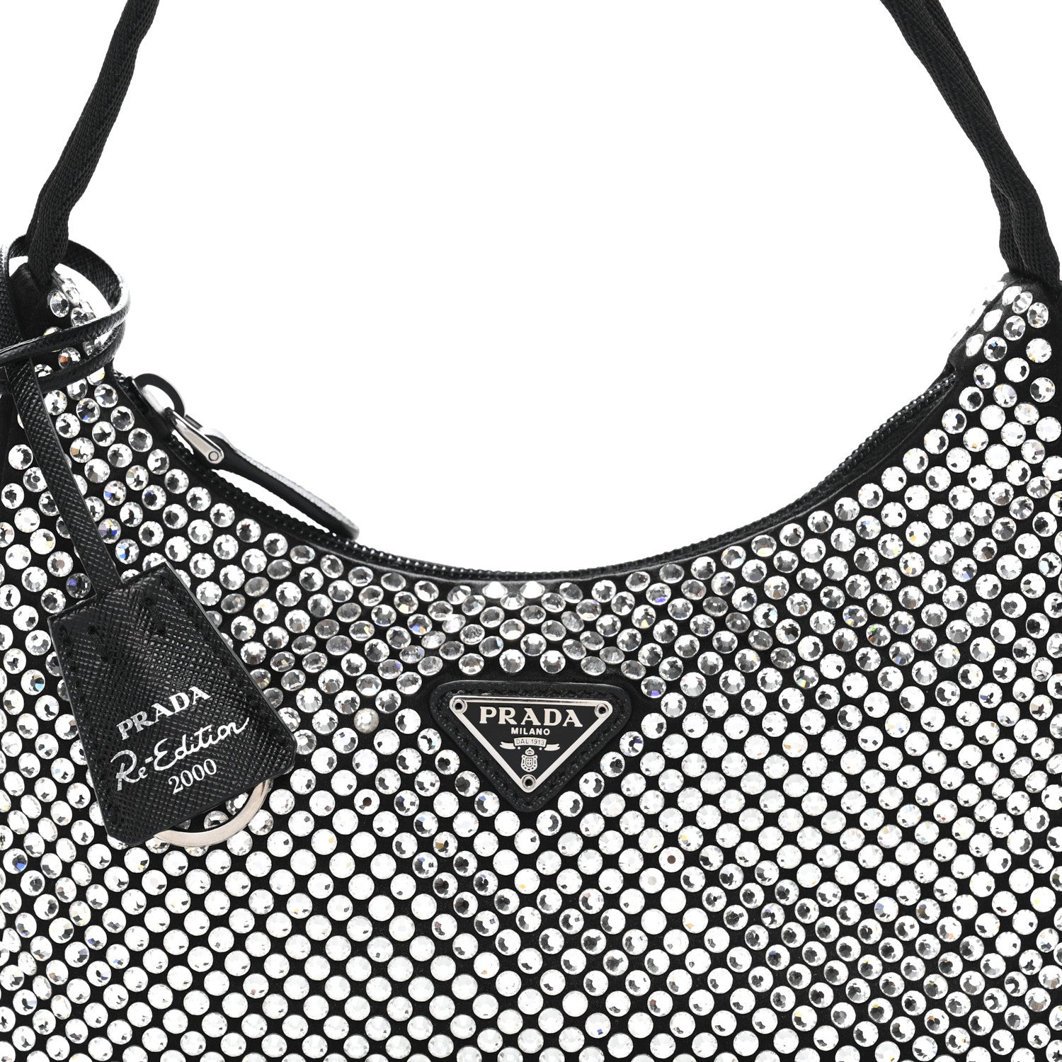 Satin Crystal Mini Re-Edition 2000 Bag Cristal