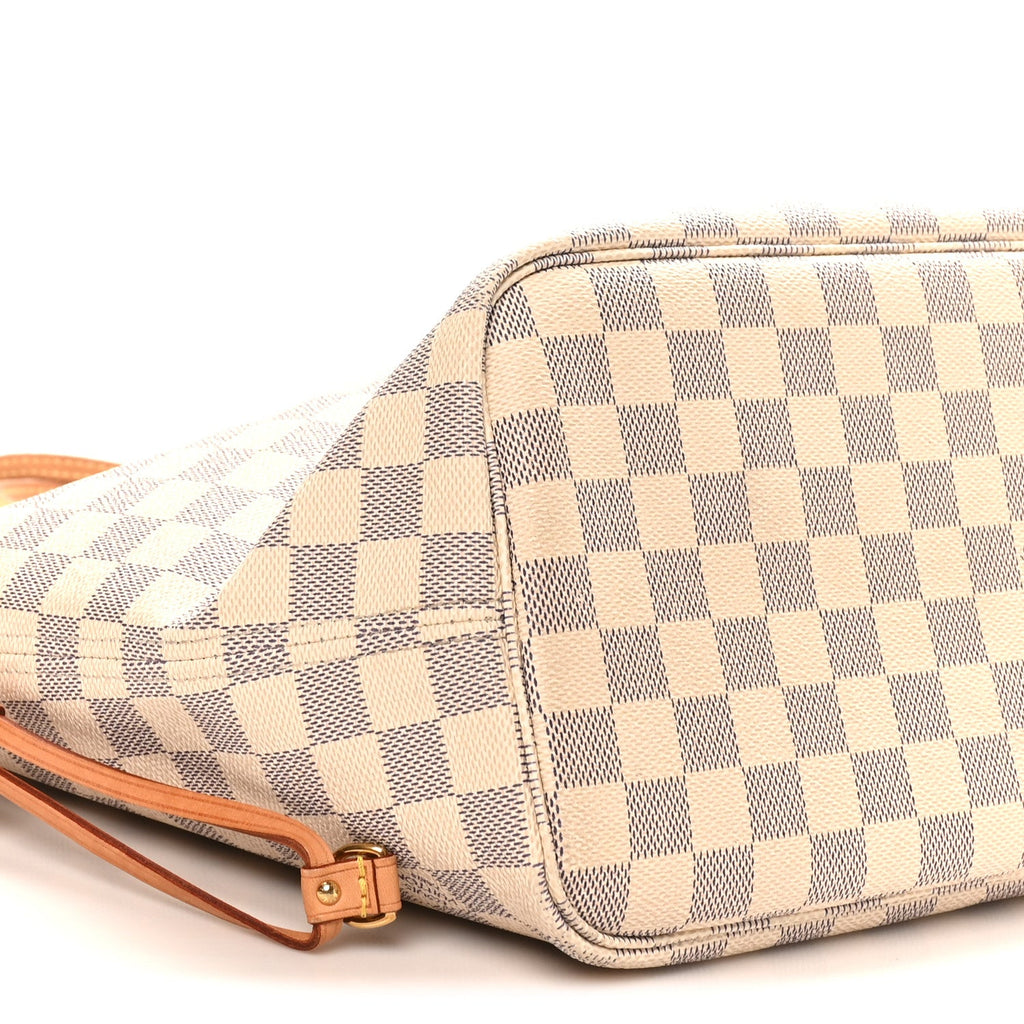 Damier Azur Neo Neverfull MM Rose Ballerine