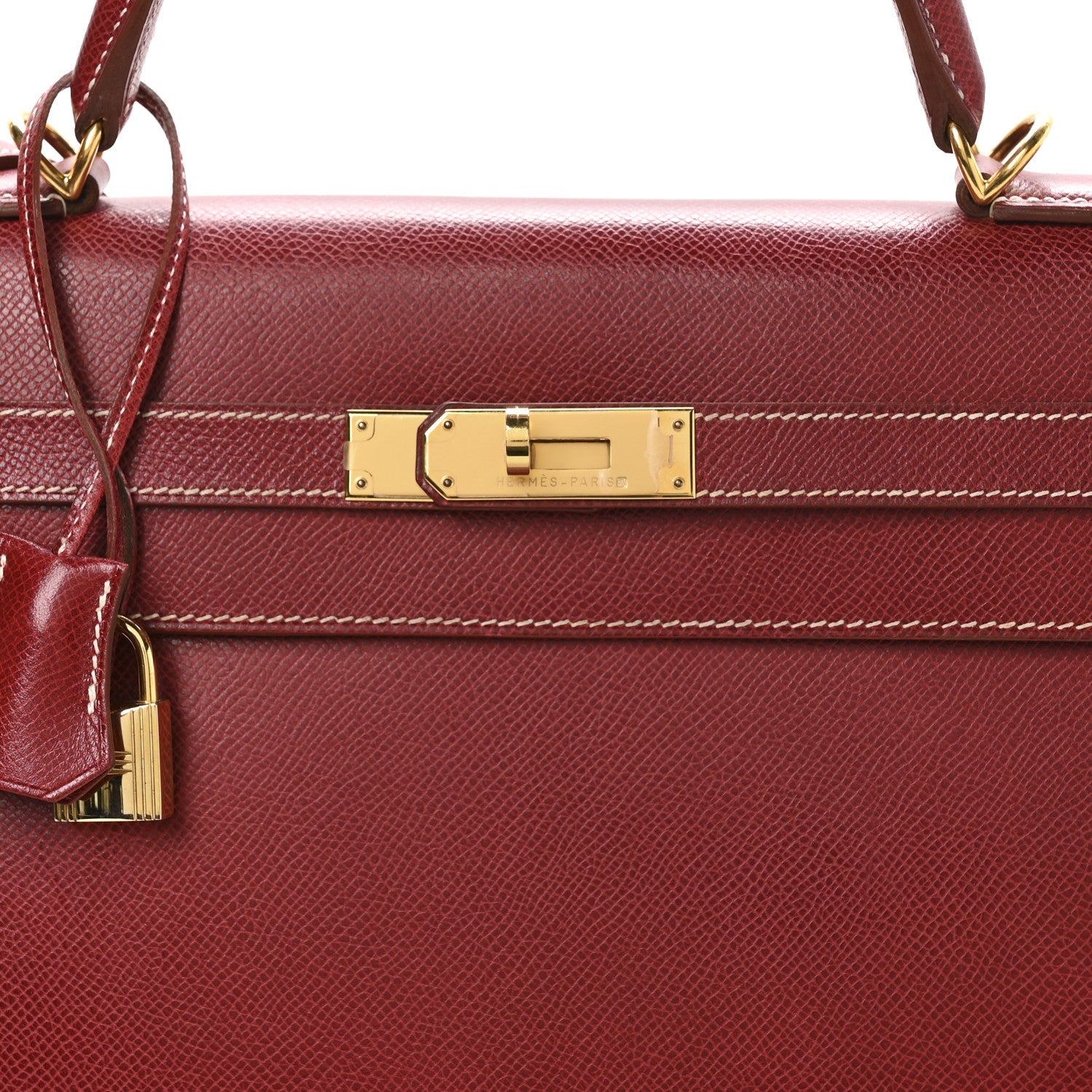 Veau Grain Lisse Kelly Sellier 35 Rouge Vif