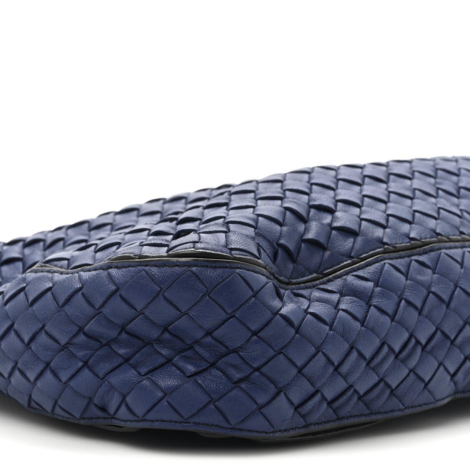 Nappa Intrecciato Small Loop Blue